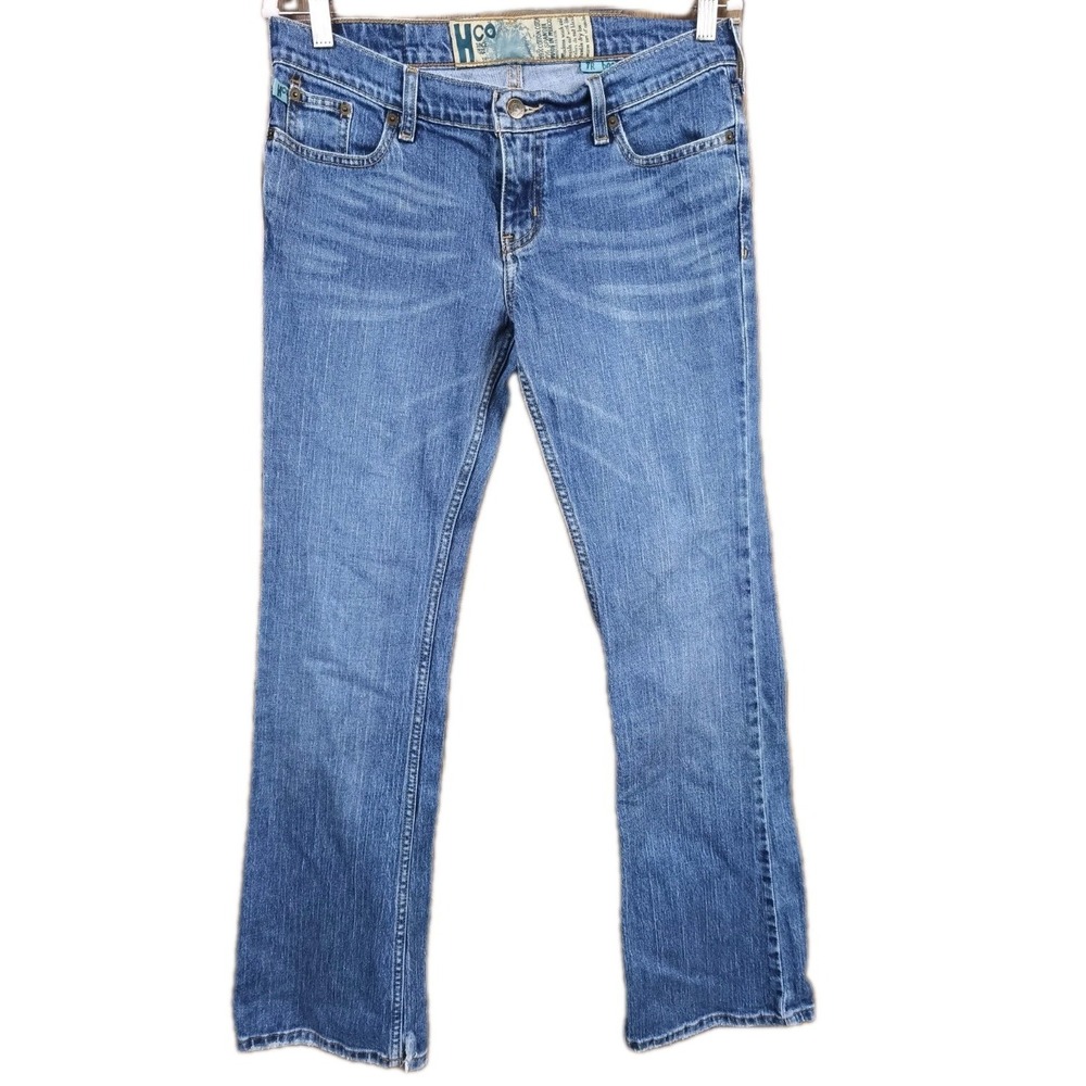 Hollister Co TR Boot Jeans Womens 7R Medium Wash Stretch Low Rise Bootcut Denim